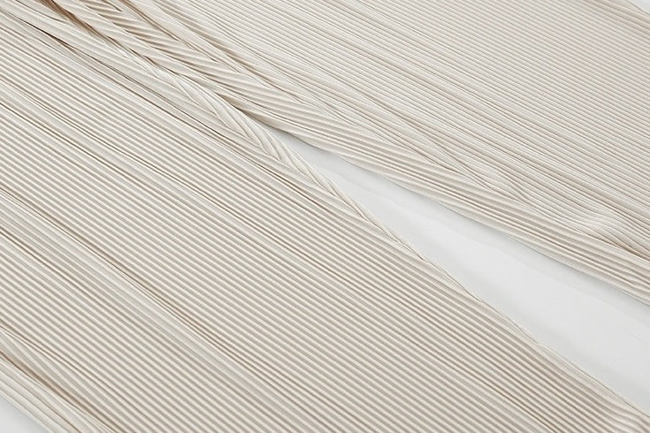 Pleated Ice Silk Relaxed Fit Jogger Pants