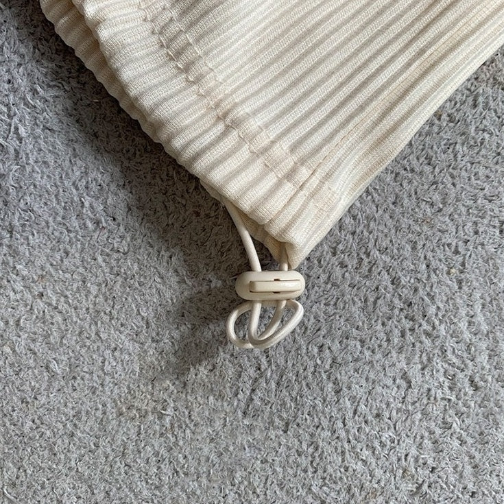 Pleated Ice Silk Relaxed Fit Jogger Pants