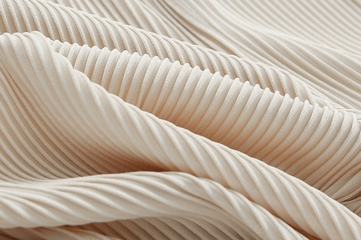 Pleated Ice Silk Relaxed Fit Jogger Pants