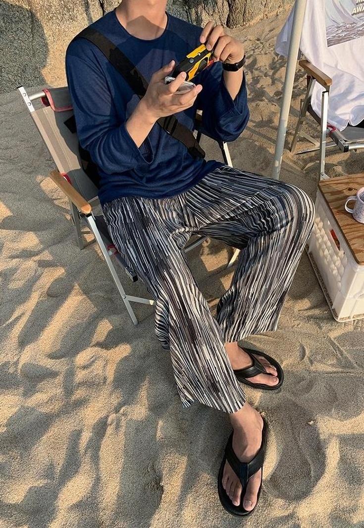 Pleated Wideleg Casual Pants Summer Breeze