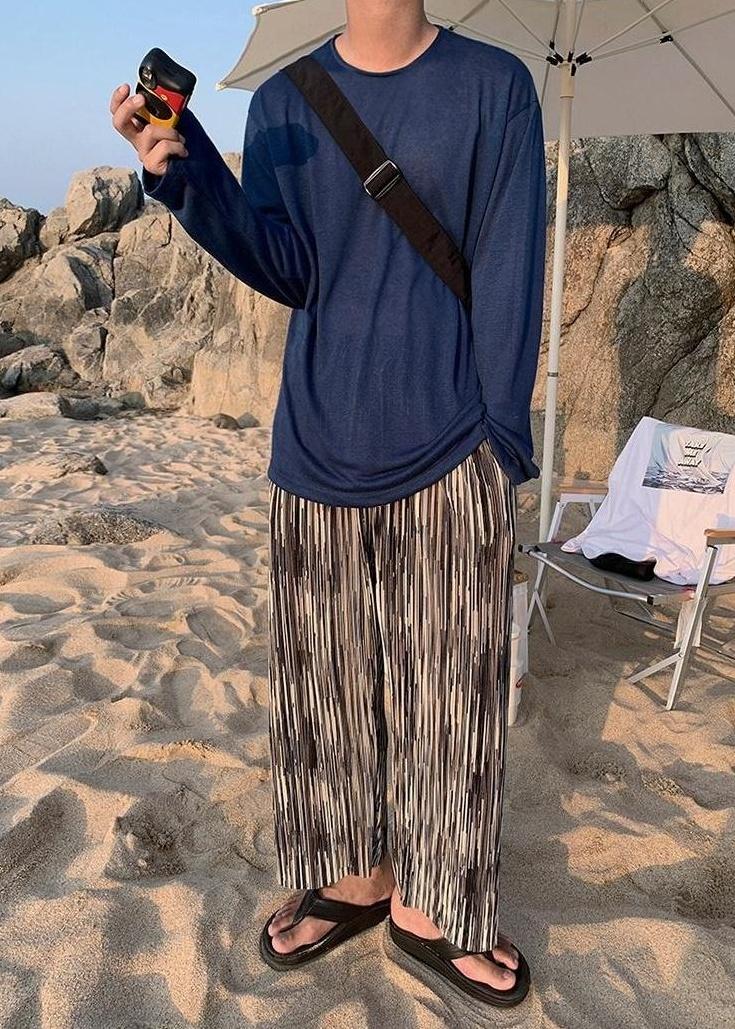 Pleated Wideleg Casual Pants Summer Breeze