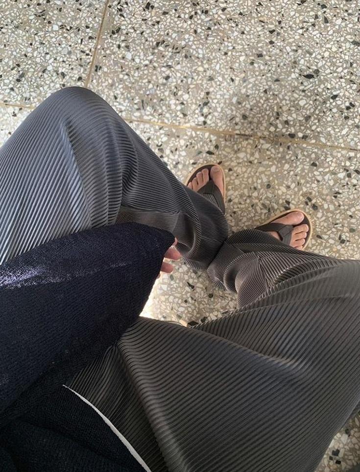 Pleated Wideleg Relaxed Trousers
