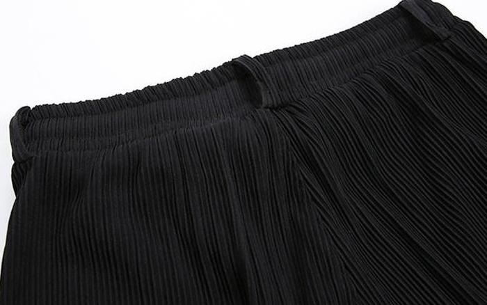 Pleated Wideleg Relaxed Trousers