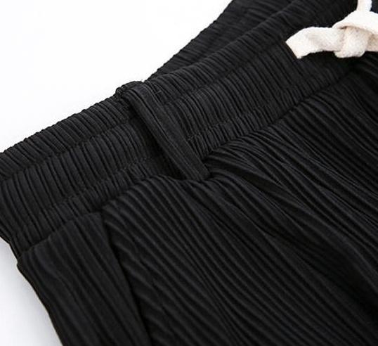 Pleated Wideleg Relaxed Trousers