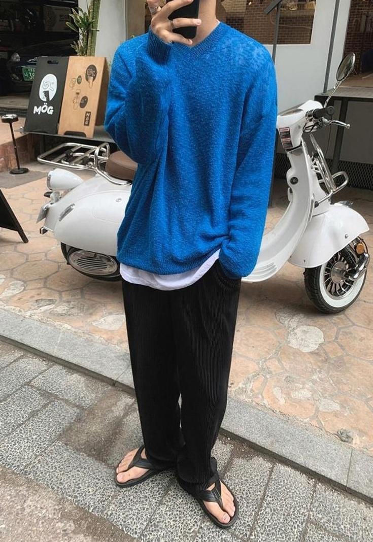 Pleated Wideleg Relaxed Trousers