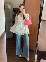 Plus Size Elegant Spring Long Sleeve Shirt