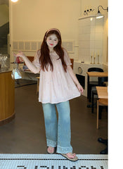 Plus Size Floral Short Sleeve Shirt