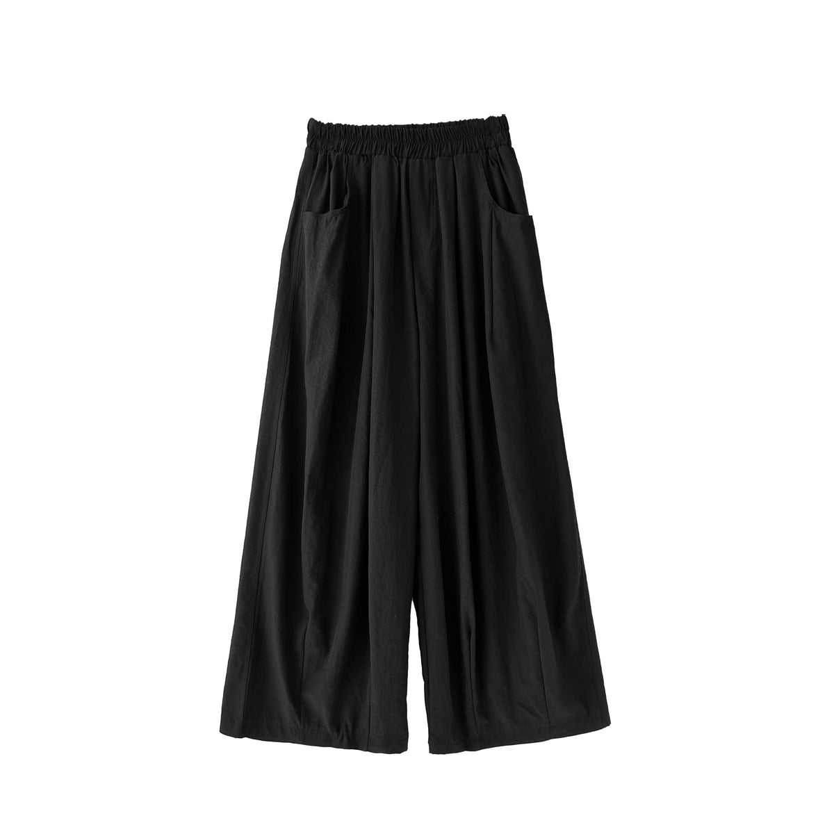 Plus Size High Waist Relaxed Fit Casual Trousers