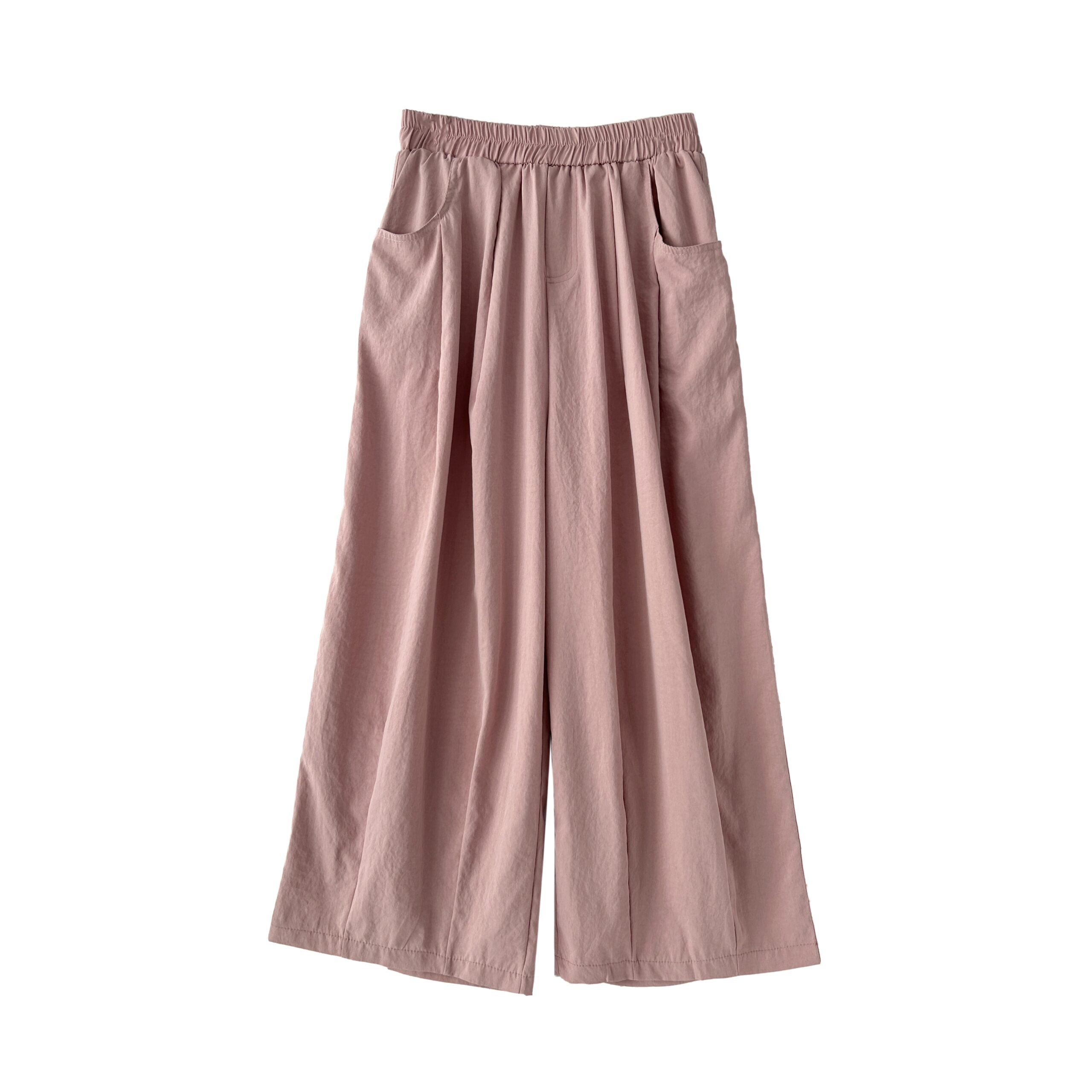 Plus Size High Waist Relaxed Fit Casual Trousers