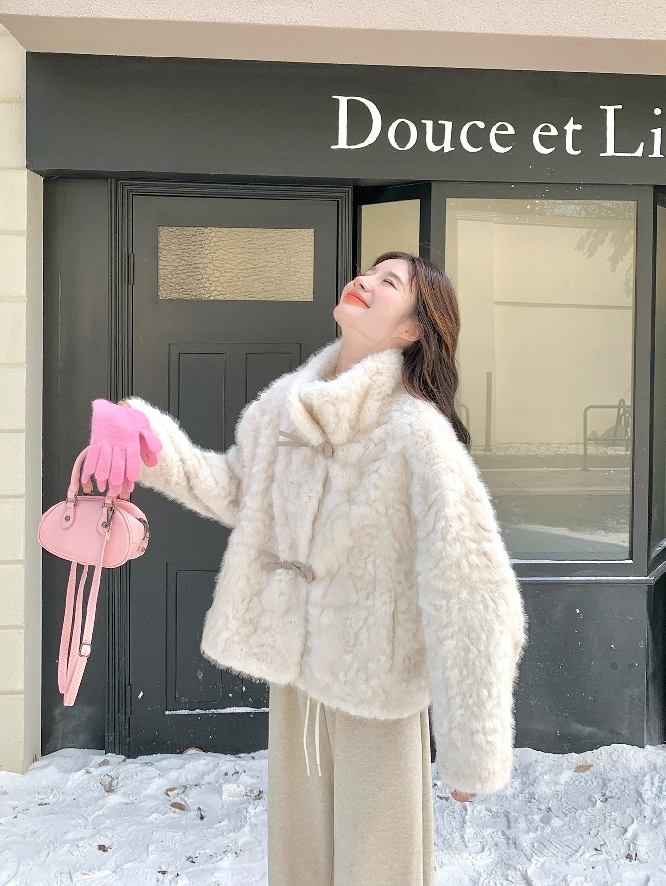 Plush Cozy Cream Faux Fur Jacket