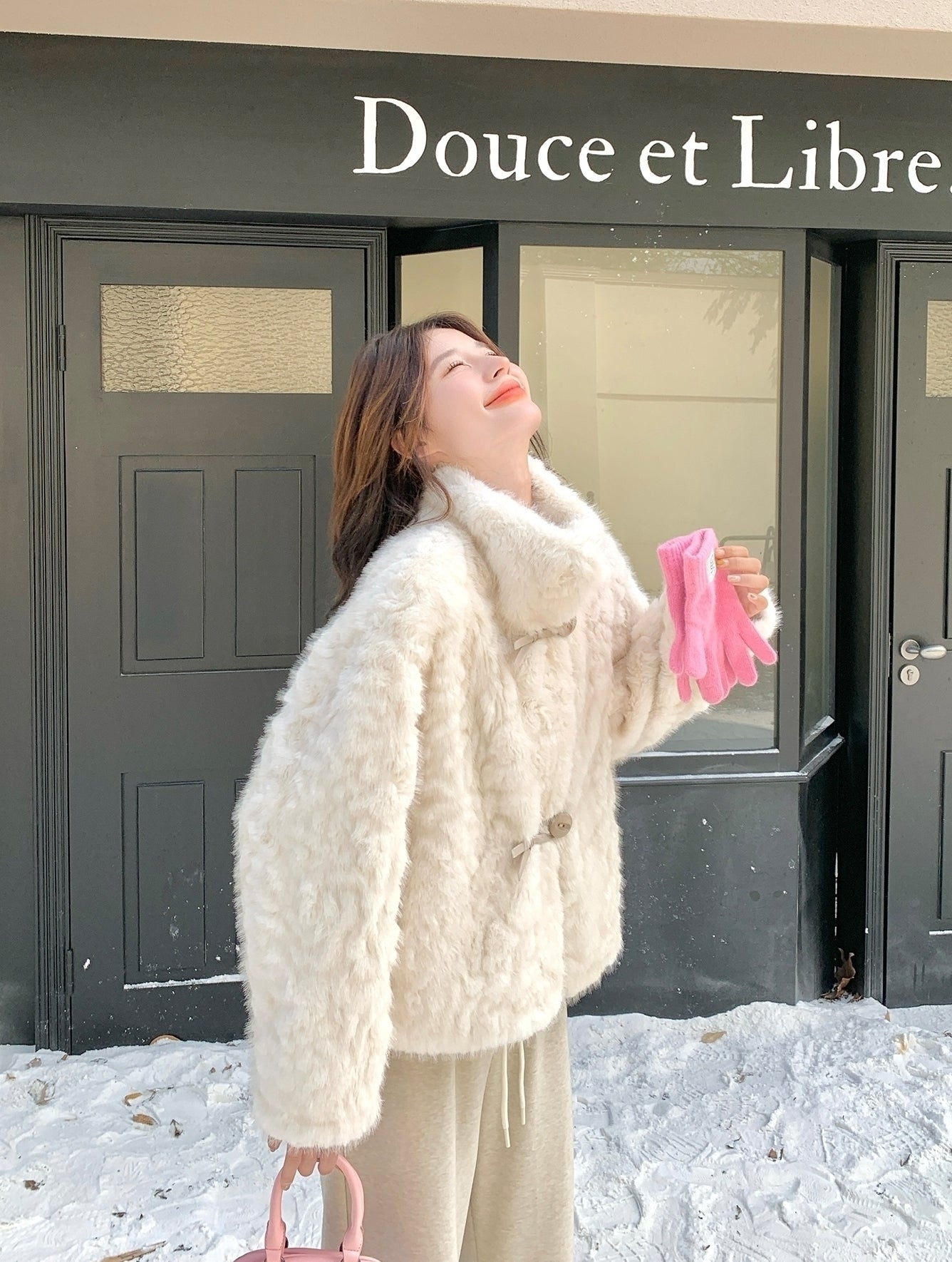Plush Cozy Cream Faux Fur Jacket