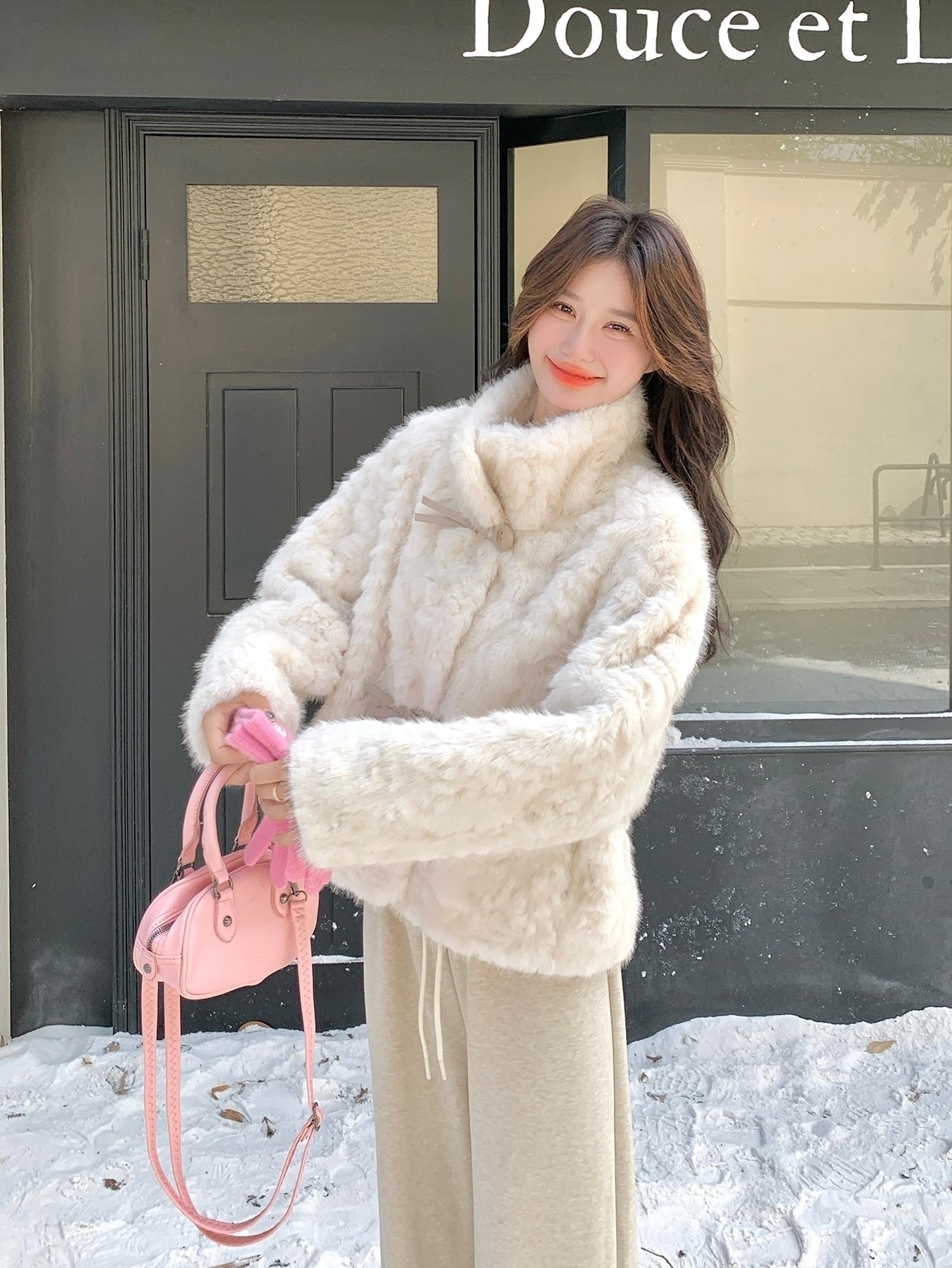 Plush Cozy Cream Faux Fur Jacket