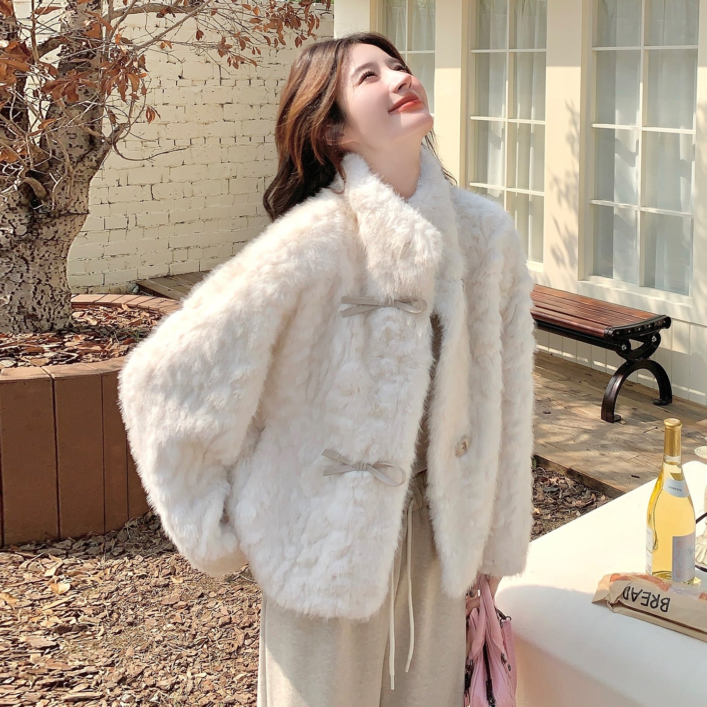 Plush Cozy Cream Faux Fur Jacket