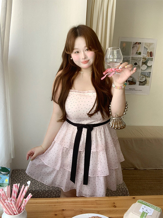 Polka Dot Ruffle Sundress
