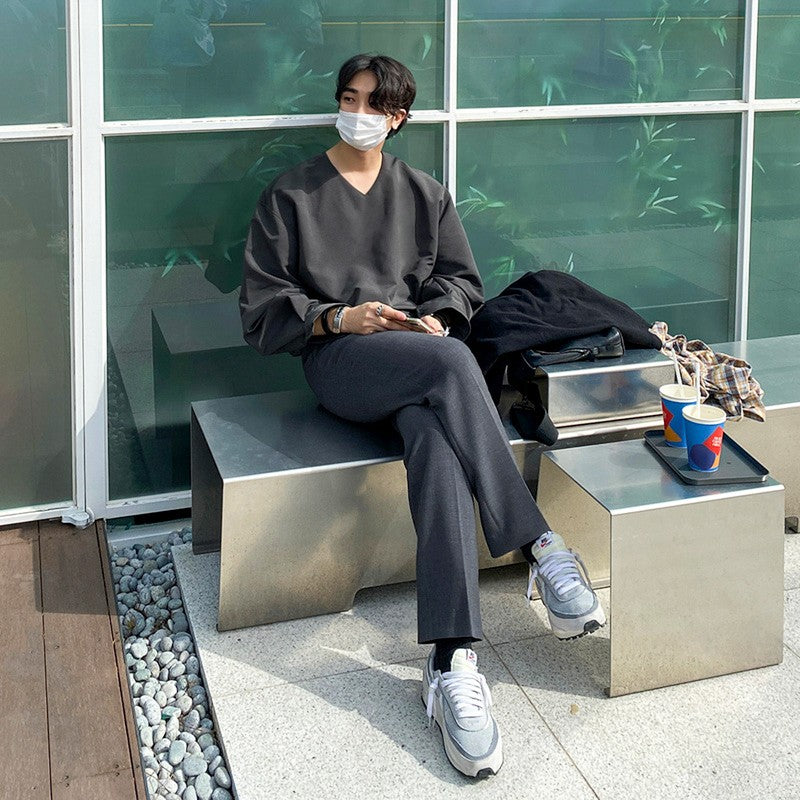Premium Black Wrinklefree Oversized Shirt