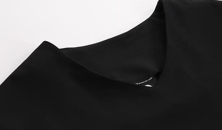 Premium Black Wrinklefree Oversized Shirt