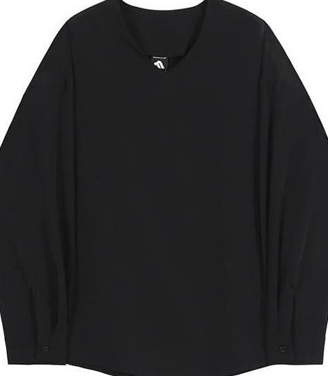 Premium Black Wrinklefree Oversized Shirt