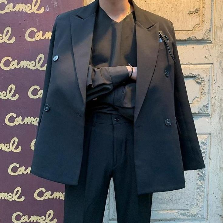 Premium Black Wrinklefree Oversized Shirt