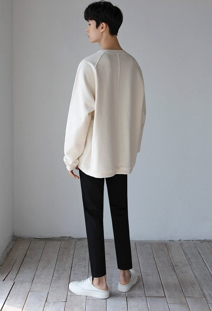 Premium Crewneck Sweatshirt Casual Loose Fit