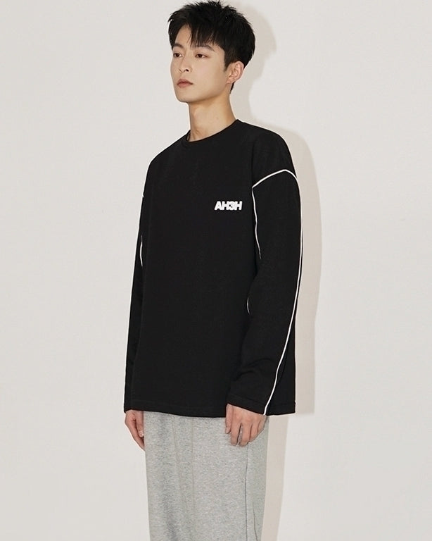 Premium Crewneck Loose Graphic Long Sleeve Tee
