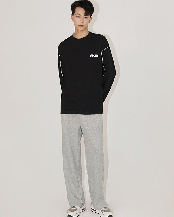 Premium Crewneck Loose Graphic Long Sleeve Tee
