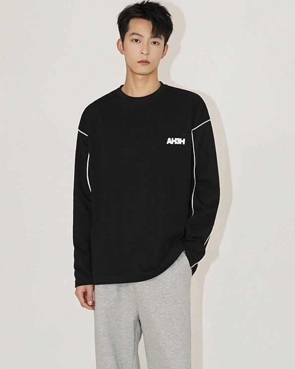 Premium Crewneck Loose Graphic Long Sleeve Tee