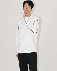 Premium Crewneck Loose Graphic Long Sleeve Tee