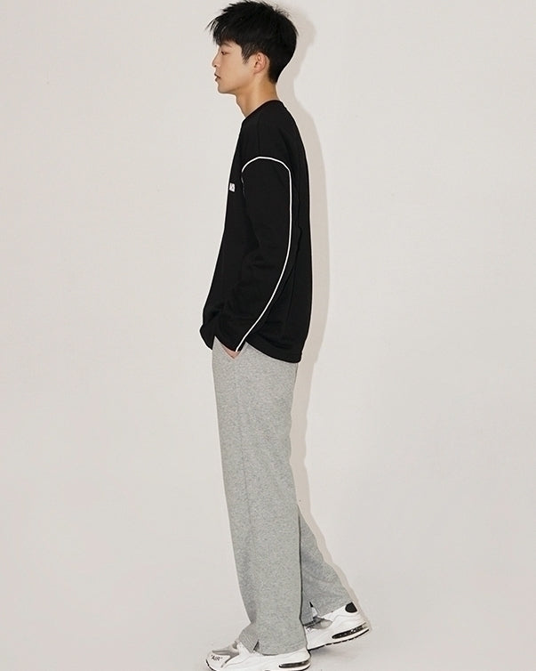 Premium Crewneck Loose Graphic Long Sleeve Tee