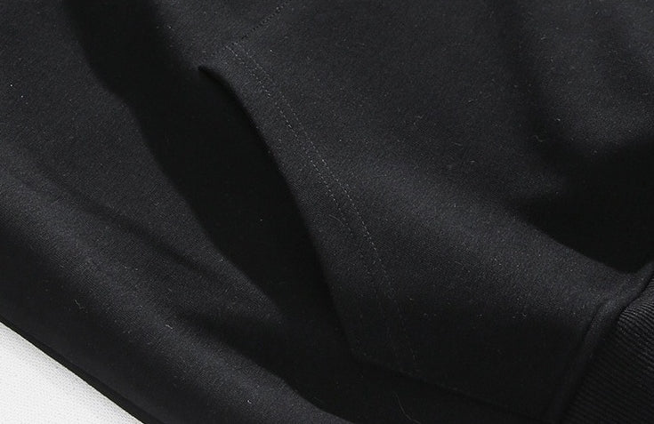 Premium Loose Fit Letter Print Hoodie