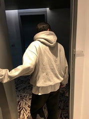 Premium Loose Fit Letter Print Hoodie