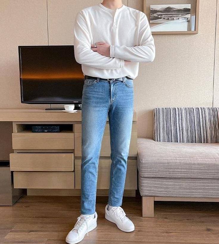 Premium Loose Fit Long Sleeve Henley Shirt