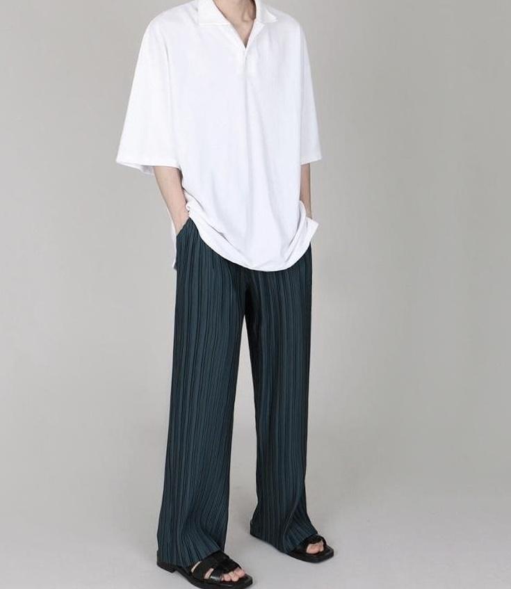 Premium Relaxed Fit Wide Leg Trousers