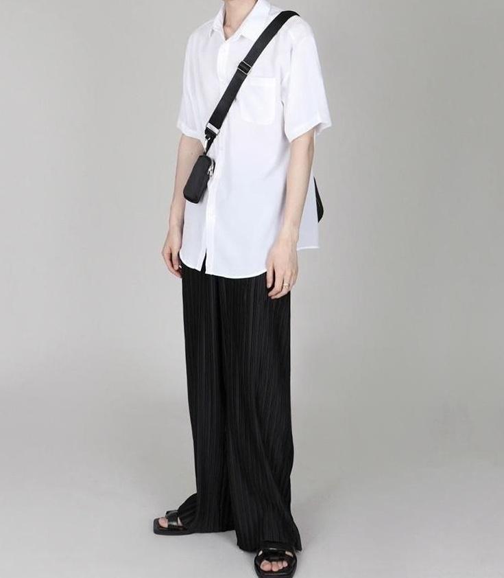 Premium Relaxed Fit Wide Leg Trousers