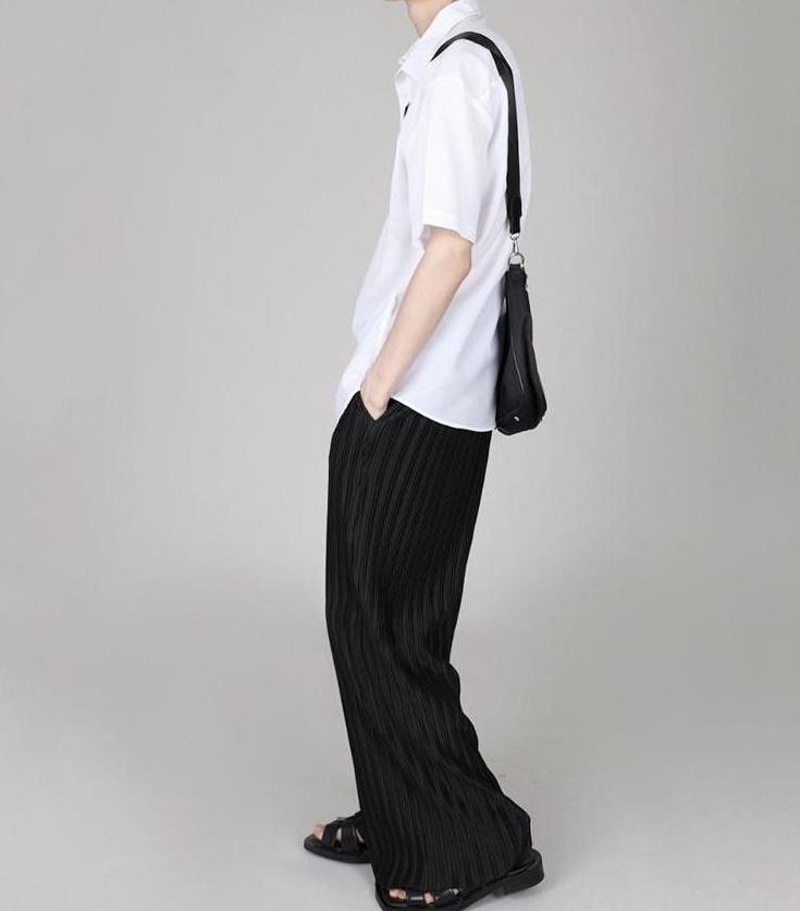 Premium Relaxed Fit Wide Leg Trousers