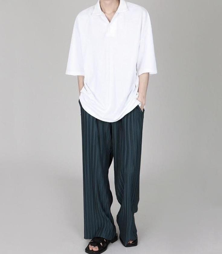 Premium Relaxed Fit Wide Leg Trousers