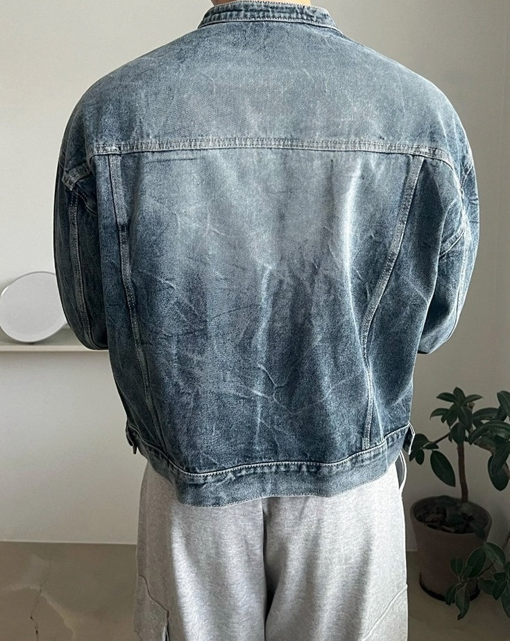 Premium Short Denim Jacket Trendy Style