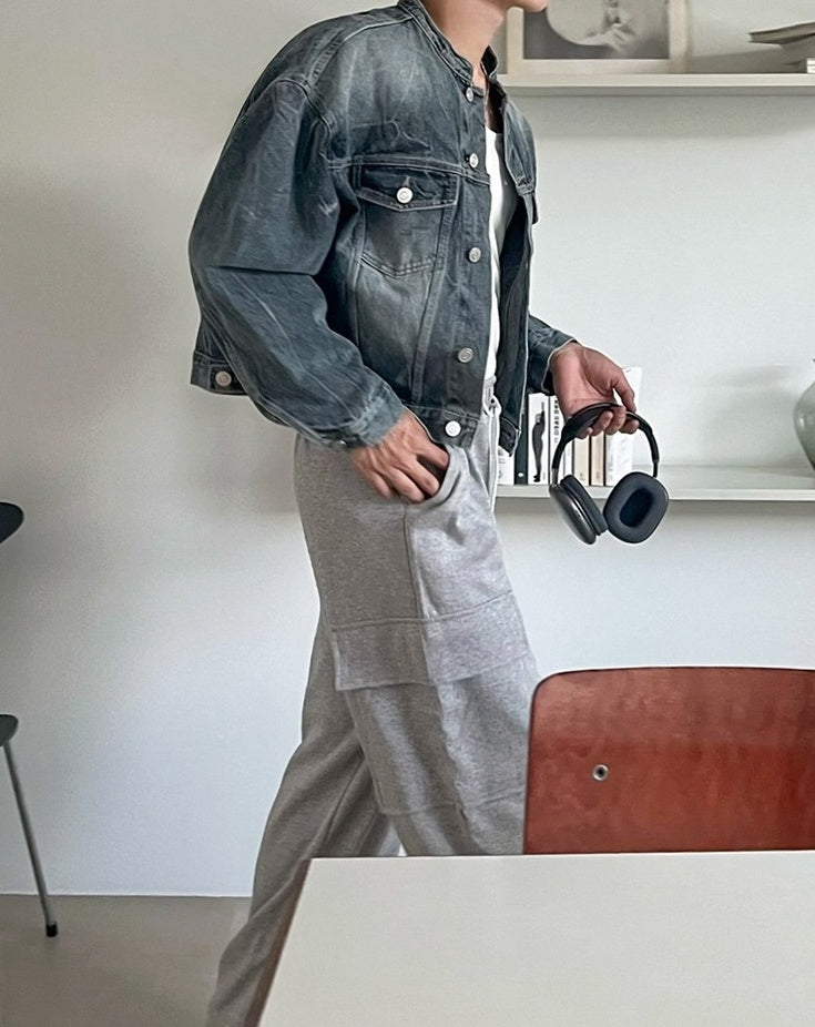 Premium Short Denim Jacket Trendy Style