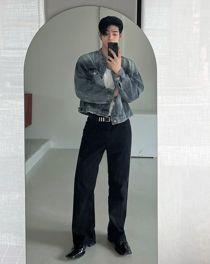 Premium Short Denim Jacket Trendy Style