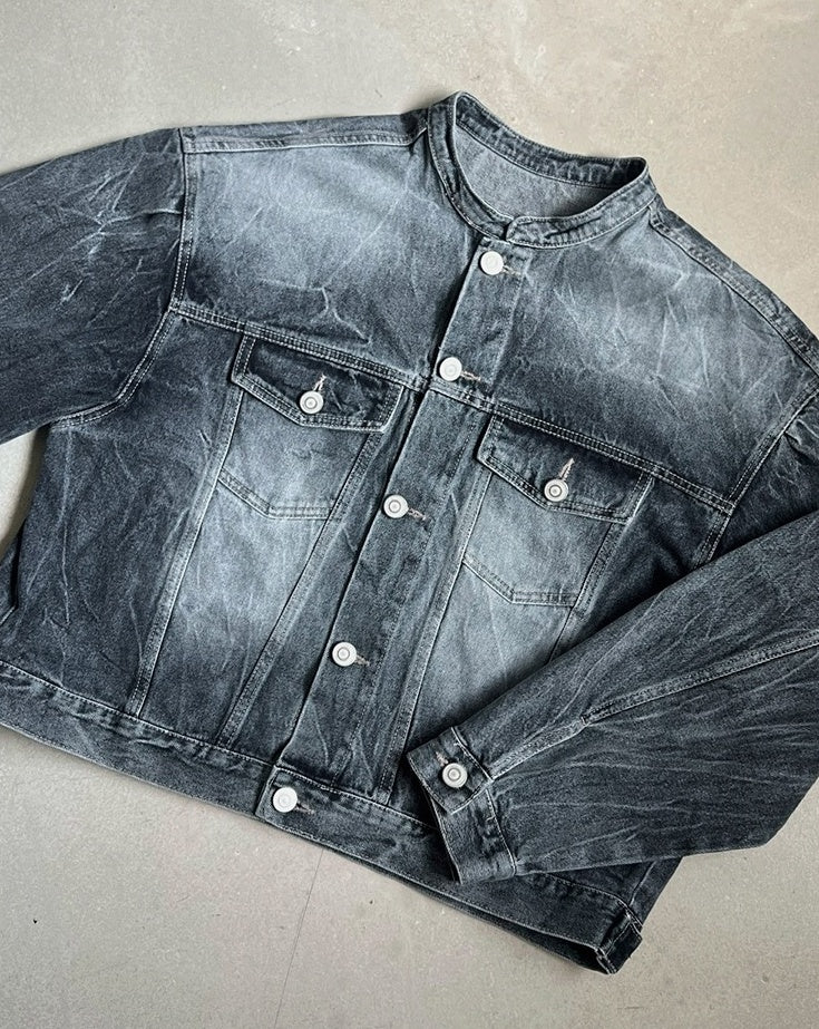 Premium Short Denim Jacket Trendy Style