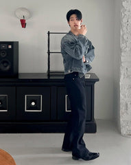 Premium Short Denim Jacket Trendy Style