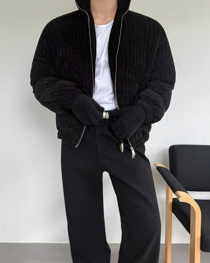 Premium Stand Collar Double Zipper Jacket