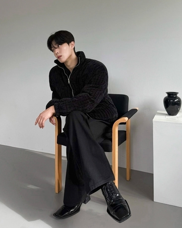 Premium Stand Collar Double Zipper Jacket