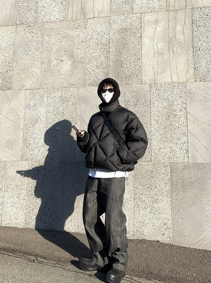 Premium Stand Collar Quilted Winter Puffer Jacket