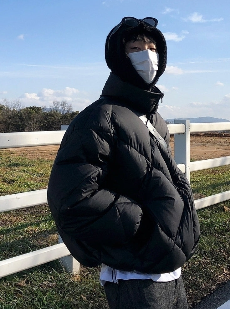 Premium Stand Collar Quilted Winter Puffer Jacket
