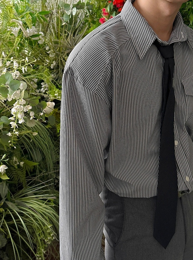 Premium Striped Casual Long Sleeve Shirt