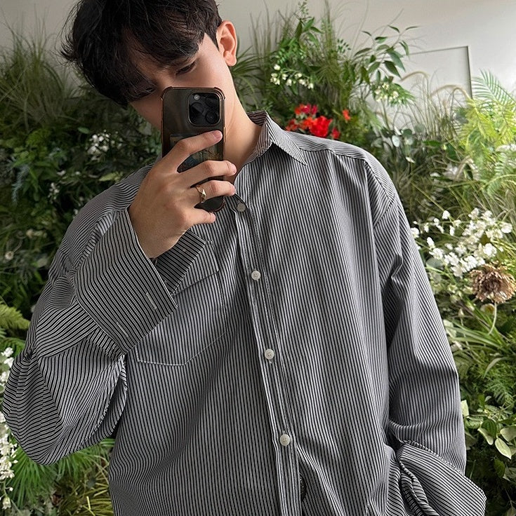 Premium Striped Casual Long Sleeve Shirt