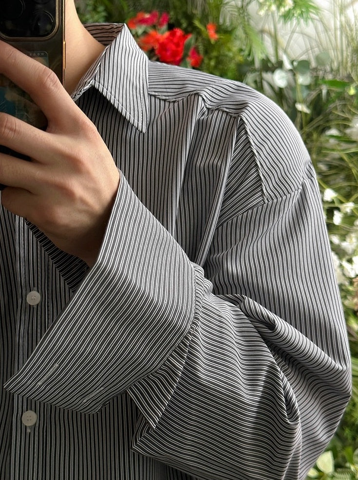 Premium Striped Casual Long Sleeve Shirt