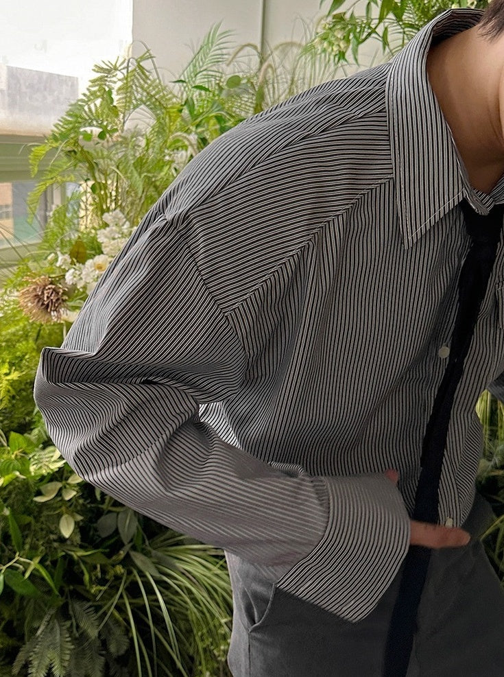 Premium Striped Casual Long Sleeve Shirt