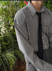 Premium Striped Casual Long Sleeve Shirt