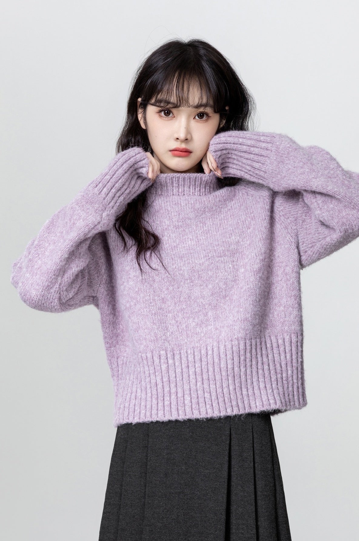 Purple Soft Knit Sweater